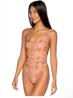 B Swim One Piece Vintage Vacation Ballet Vinva Made in Colombia
